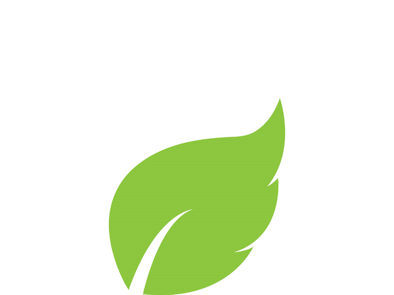 Leaf logo vector icon design template