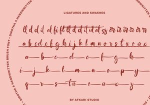 Dirotha - Handwritten Brush Font