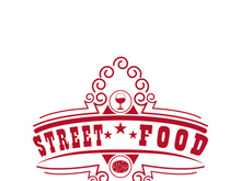 Street Food Chalk Handwriting Typography for Restaurant Street Food Chalk Handwriting Typography for Restaurant