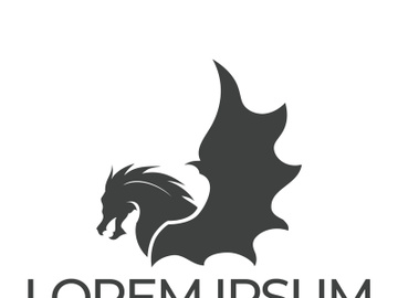 Dragon logo art illustration preview picture