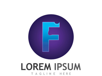 Modern F initial letter logo. preview picture