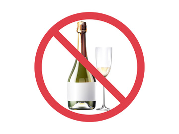 No wine realistic product vector design preview picture