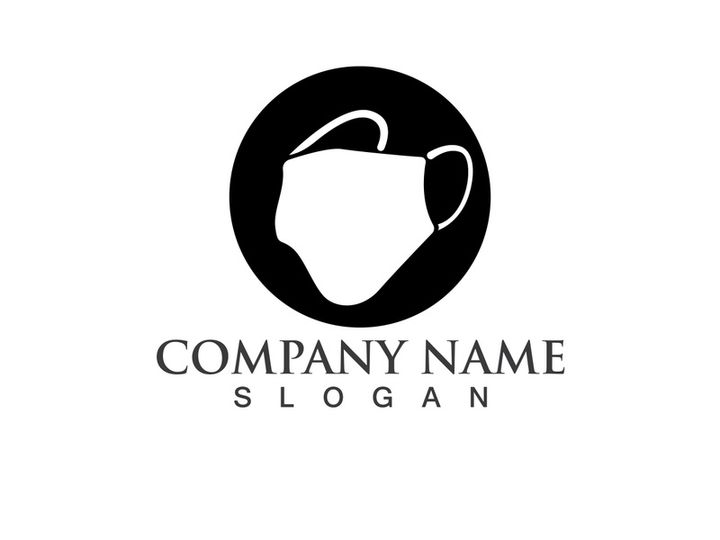 Face protection  Mask Vector logo. Medical Mask logo vector icon illustration design