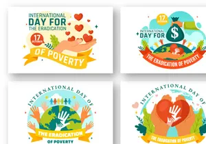 10 Day for the Eradication of Poverty Illustration