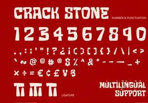 Crack Stone - Display Font