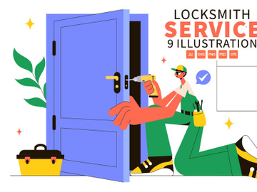 9 Locksmith Service Illustration preview picture