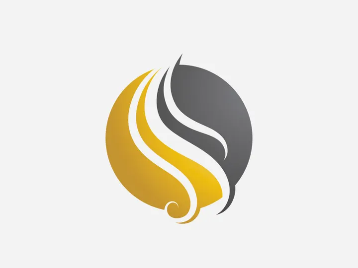 Hair woman and face logo and symbols