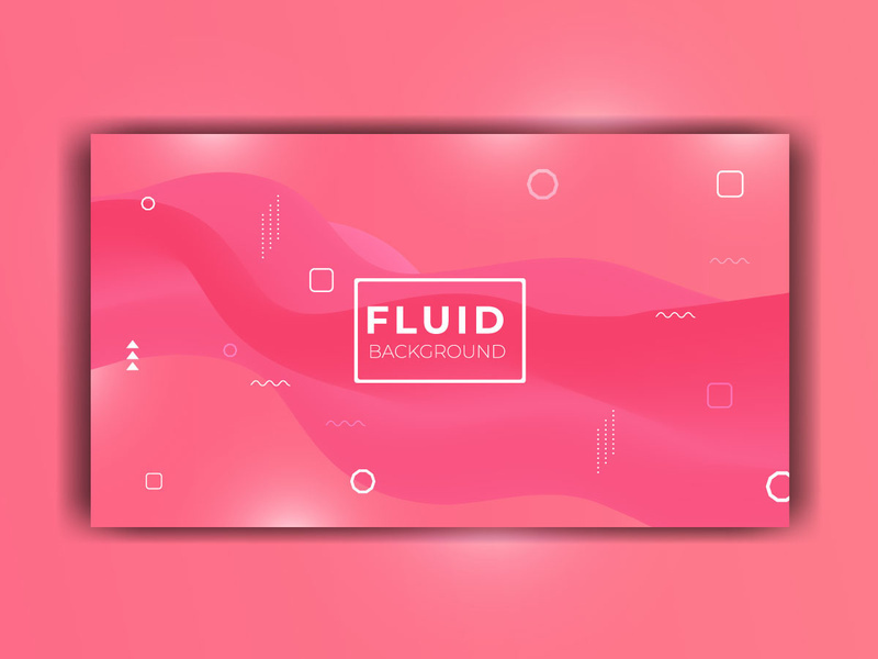 Modern Abstract Rose Pink Fluid Background Template