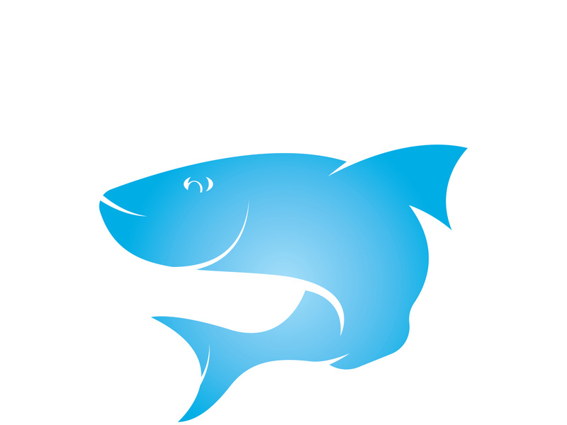 Fish logo icon template creative vector symbol