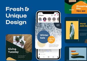 Bundle Social Media Post Design Template