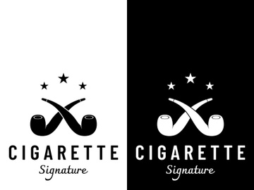 Smoking pipe vintage logo preview picture