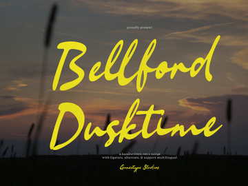 Bellford Dusktime | Retro Script preview picture