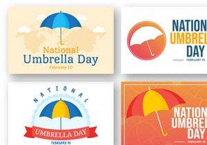 13 National Umbrella Day Illustration