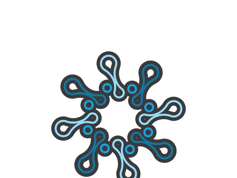 Molecule symbol logo template vector illustration design