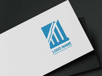 Financial  And Developing Logo Design Template