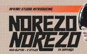 Norezo - A Futuristic Display Font