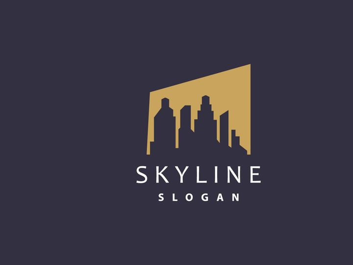Cityscape Logo, Metropolis Skyline Design, City Building Vector, Icon Symbol Illustration