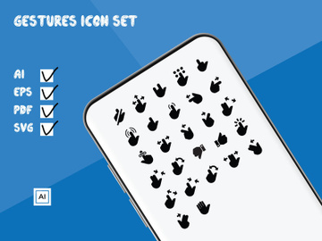 Gestures Icon Set preview picture