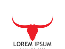 bull head horn logo