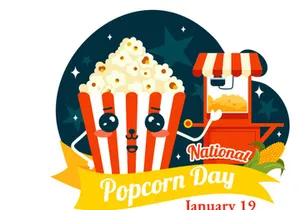 11 National Popcorn Day Illustration