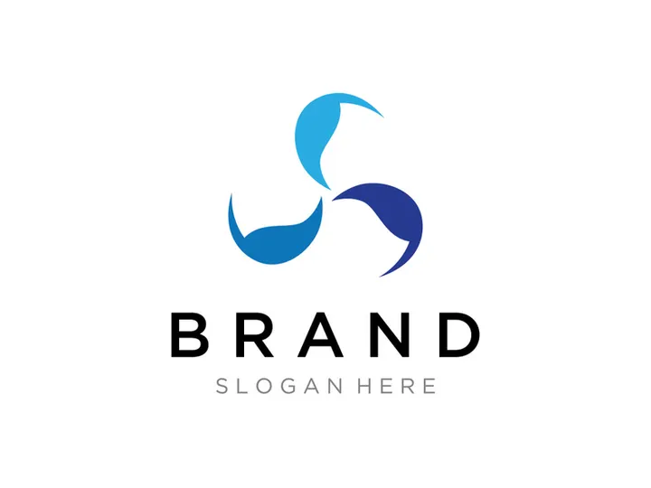 Abstract propeller logo with creative idea