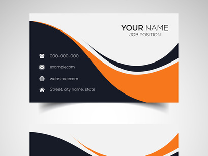 10 Double-sided creative and modern business card template. Vector illustration