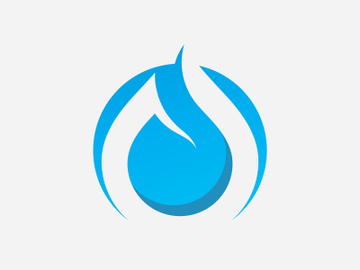 water drop nature Logo Template vector illustration design preview picture