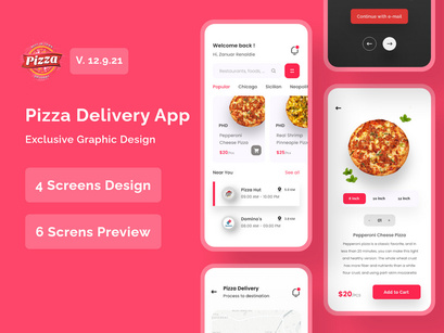 Pizza Delivery App Design