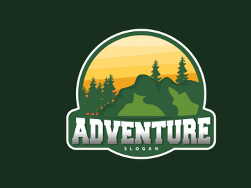 Mountain Logo, Nature Landscape Vector preview picture
