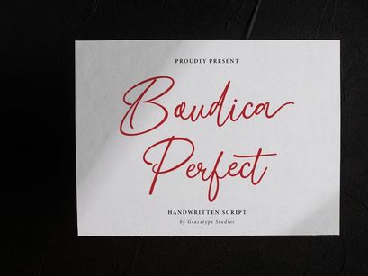 Boudica Perfect | Handwritten Script
