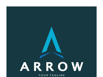 Arrow vector illustration icon Logo Template design preview picture