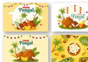 12 Happy Pongal Illustration