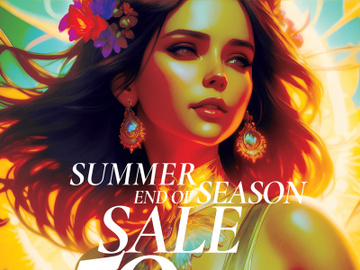 (2) Summer Sale Fashion Retail A2 Poster preview picture