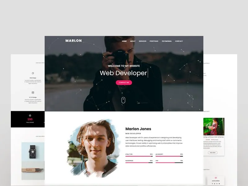 Personal Portfolio Landing Page Template