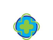 Health medical logo template vector illustration design