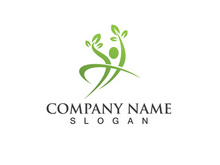 Health life people tree leaf green logo