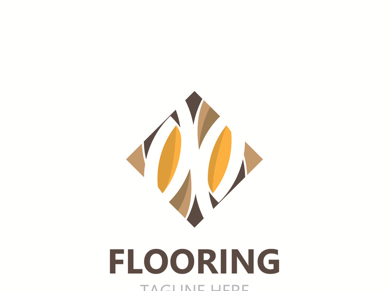 Flooring Logo design, custom Layer Vector elegant business store building