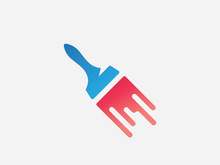 Paint logo business vector icon