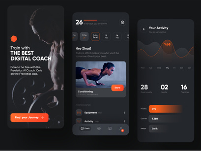 Freeletics Workout Redesign for Uplabs Challenge