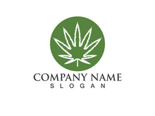 Canabis leaf vector illustration icon