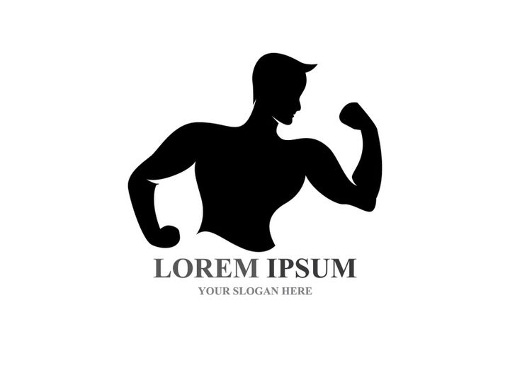 Vector object and Icons for Sport Label Gym Badge Fitness Logo Design
