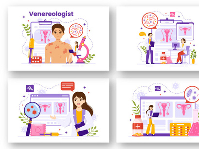 10 Venereologist Diagnostic Illustration