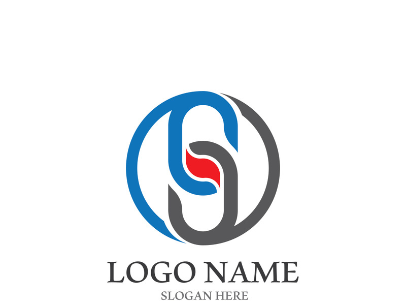 S letter creative icon logo design elegant vector illustration