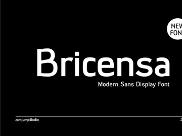 Bricensa - Modern Sans Serif Display Font preview picture