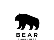 Bear animal logo.