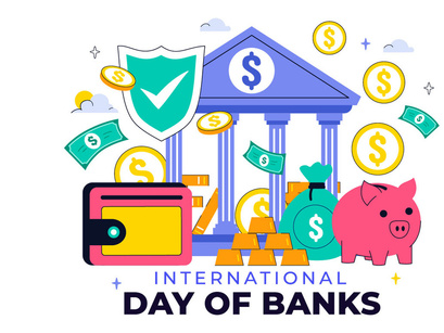 10 International Banking Day Illustration