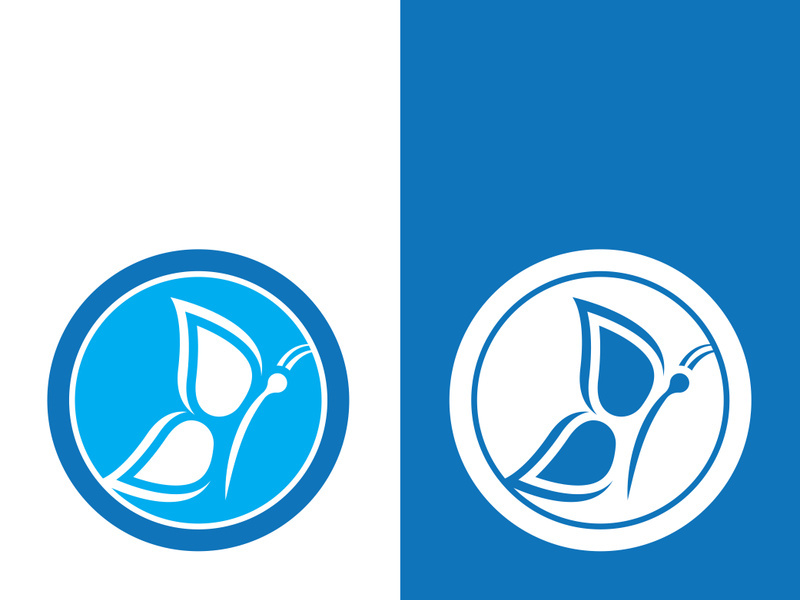 Butterfly logo icon vector design illustration