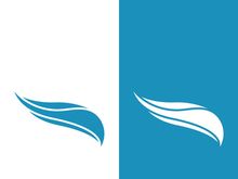 Wave beach vector illustration design logo