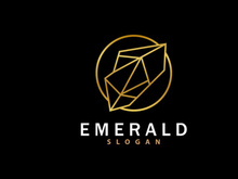 Gemstone Jewelry Logo, Design Vector Template