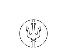 Trident Logo Template vector icon illustration design